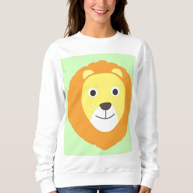 Camiseta pintura de leão (Frente)
