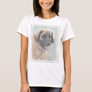 Camiseta Pintura de Leonberger - Arte de Cachorro Original 