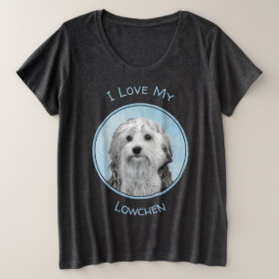 Camiseta Pintura De Lowchen - Arte De Cachorro Original Bon