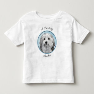 Camiseta Pintura De Lowchen - Arte De Cachorro Original Cus