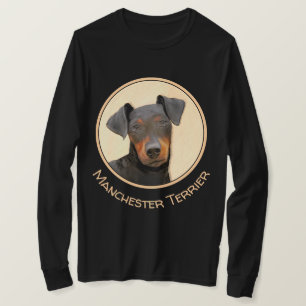 Camiseta Pintura de Manchester Terrier - Arte Original de C