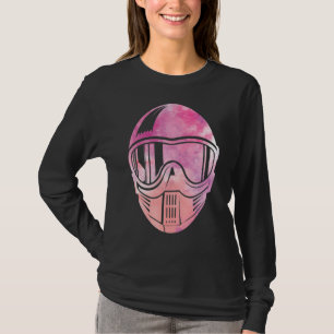 Camiseta Pintura de Máscara de Paintballer Fotografando Pin