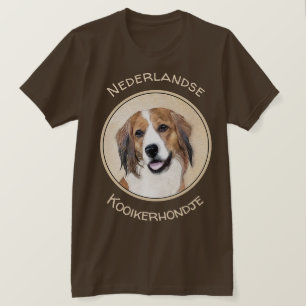 Camiseta Pintura De Nederlandse Kooikerhondje - Arte De Cã