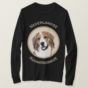 Camiseta Pintura De Nederlandse Kooikerhondje - Arte De Cão