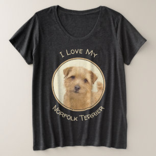 Camiseta Pintura de Norfolk Terrier - Arte de Cachorro Orig