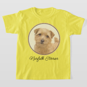 Camiseta Pintura de Norfolk Terrier - Arte de Cachorro Orig