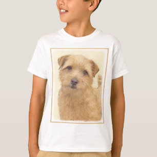 Camiseta Pintura de Norfolk Terrier - Arte de cachorro orig