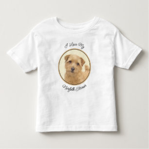 Camiseta Pintura de Norfolk Terrier - Arte de Cachorro Orig