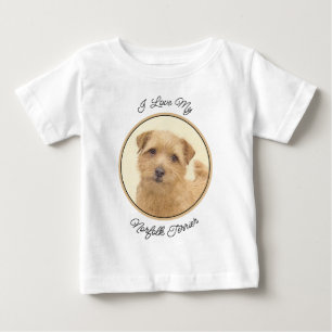 Camiseta Pintura de Norfolk Terrier - Arte Original de Cach