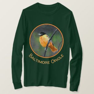 Camiseta Pintura de Oriole - Arte Original de Pássaros