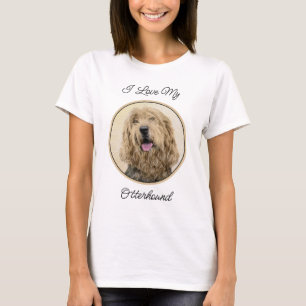 Camiseta Pintura de Otterhound - Arte de Cachorro Original 