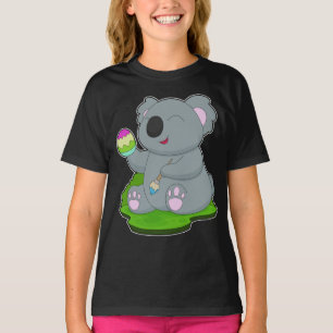 Camiseta Pintura de Ovos de Páscoa Koala