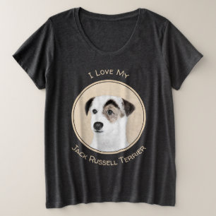 Camiseta Pintura de Parson Jack Russell Terrier - Arte Cani