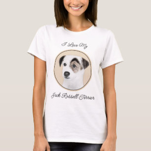 Camiseta Pintura de Parson Jack Russell Terrier - Arte Cani