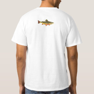 Camiseta Pintura de Peixes de Brook Trout