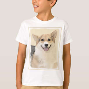 Camiseta Pintura de Pembroke Welsh Corgi - Arte Original pa
