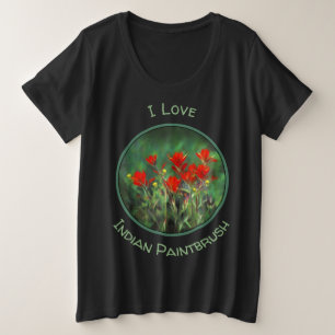 Camiseta Pintura de pincel índio - Arte Flor Original