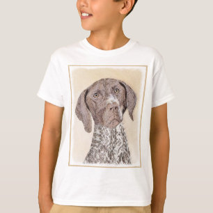 Camiseta Pintura de Ponta em Baixo Alemão - Arte Canina