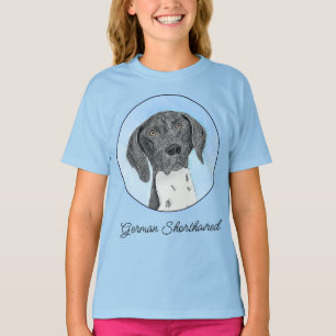 Camiseta Pintura de ponteiro em branco alemão - Arte origin