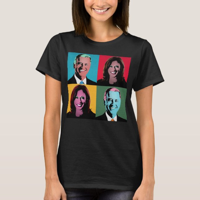 Camiseta Pintura de Pop BIDEN / HARRIS (Frente)