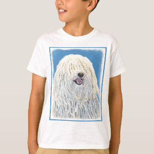 Camiseta Pintura de Puli - Arte de Cachorro Original Bonita