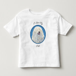 Camiseta Pintura de Puli - Arte de Cachorro Original Bonita