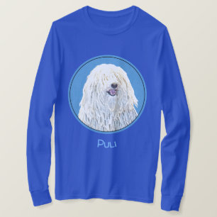 Camiseta Pintura de Puli - Arte de Cachorro Original Bonita