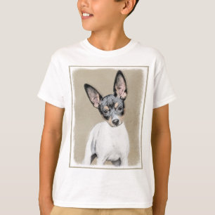Camiseta Pintura de Rat Terrier - Arte de Cachorro Original