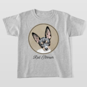 Camiseta Pintura de Rat Terrier - Arte de Cachorro Original