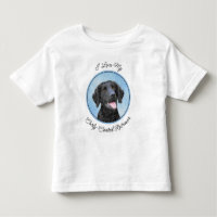 Pintura De Retriever Revestida Curly - Arte De Cão