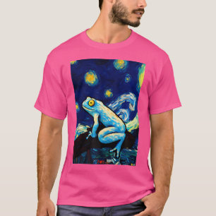 Camiseta Pintura de Sapo de Dart Venison Starry Night