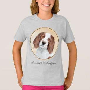 Camiseta Pintura de Setores Vermelho e Branco Irlandês - Ar