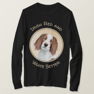 Camiseta Pintura de Setores Vermelho e Branco Irlandês - Ar