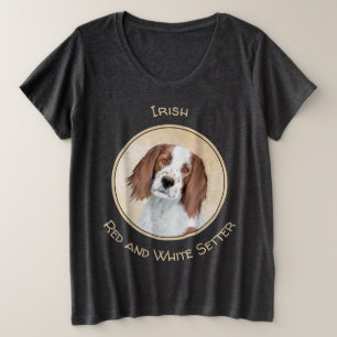 Camiseta Pintura de Setores Vermelho e Branco Irlandês - Ar