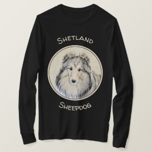 Camiseta Pintura de Shetland Sheepdog - Arte Cachorro Origi