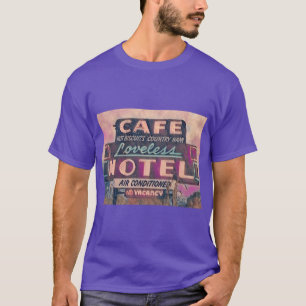 Camiseta Pintura de sinal de neon no café sem amor