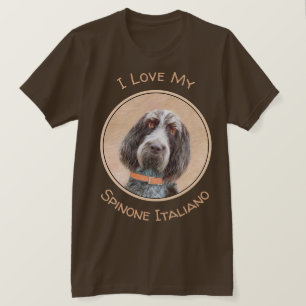 Camiseta Pintura de Spinone Italiano - Arte de Cachorro Ori