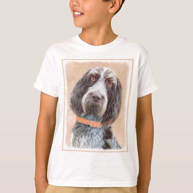 Camiseta Pintura de Spinone Italiano - Arte de Cachorro Ori (Frente)