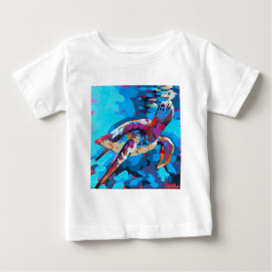 Camiseta Pintura de Tartaruga Marinha - Decoração de Casa d