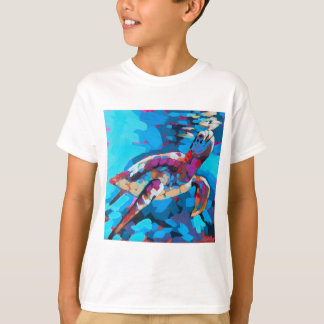 Camiseta Pintura de Tartaruga Marinha - Decoração de Casa d