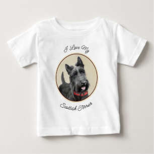 Camiseta Pintura de Terrier escocês - Arte de cão original