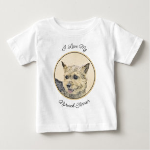 Camiseta Pintura de Terrier Norwich - Arte de Cachorro Orig