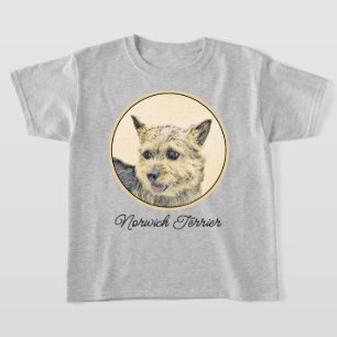 Camiseta Pintura de Terrier Norwich - Arte de Cachorro Orig