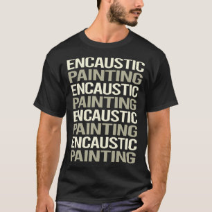 Camiseta Pintura de Texto Branco
