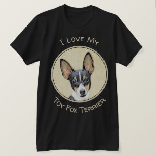 Camiseta Pintura de Toy Fox Terrier - Arte de Cachorro Orig