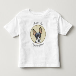 Camiseta Pintura de Toy Fox Terrier - Arte de Cachorro Orig