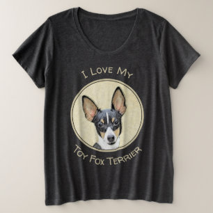Camiseta Pintura de Toy Fox Terrier - Arte de Cachorro Orig