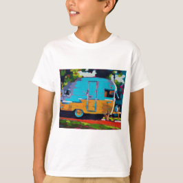 Camiseta Pintura de Trailer de Camping - Presente para Aman