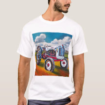 Pintura de Trator Antigo - Presente para Amantes d