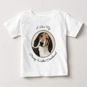 Camiseta Pintura de Treeing Walker Coonhound - Arte Origina